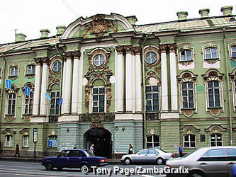Stroganov Palace commissioned by Count Sergey Stroganov, Nevskiy Prospekt - St Petersburg