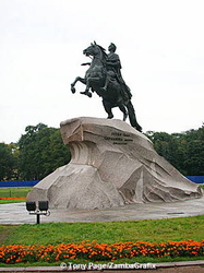 The Bronze Horseman in Decembrists' Square
