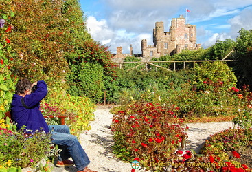 From the Queen Mother's bench is a great view of the castle