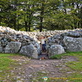 Tony checks out the North-east Cairn burial chamber