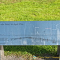 Panel explaining how the Jacobites were ambushed on 16 April 1746.