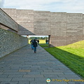 Through the archway is the Culloden Battlefield