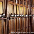Collection of armour and weapons in the Great Hall 