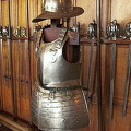 Collection of armour and weapons in the Great Hall 