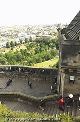 Views from the top of Edinburgh Castle