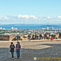 Panoramic views of Edinburgh City from the Edinburgh Castle