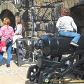 The cannons are popular attractions