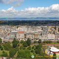 The view north over Edinburgh city