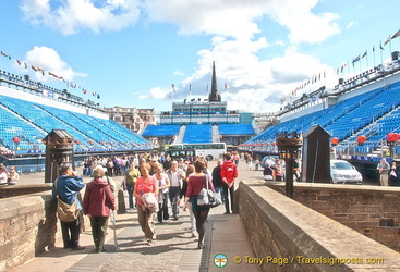 Viewing stands for the Military Tattoo