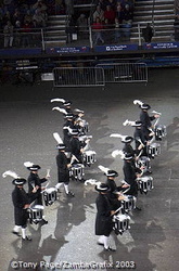 An impressive marching band
