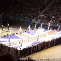 An impressive flag display by the Brits