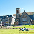 Park in front of the Church of Scotland