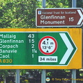 Signpost for the Glenfinnan Monument