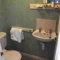Tiny bathroom of the Tongadale Hotel in Portree