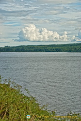 The clouds add interest to the dull loch