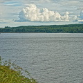 The clouds add interest to the dull loch