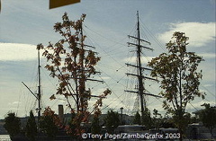 "The Discovery", the ship on which Robert Scott travelled to the Antarctic on his final voyage. [Scotland]