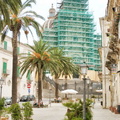 View of the Duomo San Giorgio under wraps