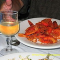 Panfried prawns