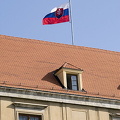 Slovak Republic flag on the Pálffy Palace