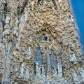 Upper level of the Nativity Facade portraying scenes of Nativity and Christ's childhood