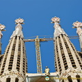 Each of the bell towers is topped by Venetian mosaics