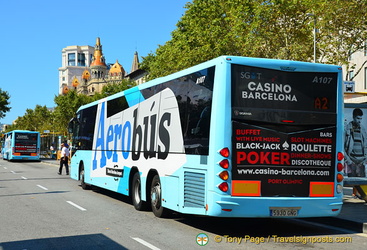 Aerobus is the direct bus from Barcelona airport to the city centre