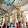 Doric columns and ceiling of the hypostyle hall