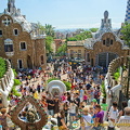These two buildings at the main entrance are Gaudi designs