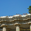 The plaza area of Parc Guell