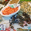 Shell fish at La Boqueria