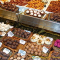 An amazing range of truffles at this La Boqueria stall