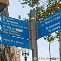Signpost on Las Ramblas