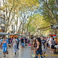 Las Ramblas, always bustling with visitors