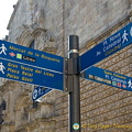 Las Ramblas attractions signpost