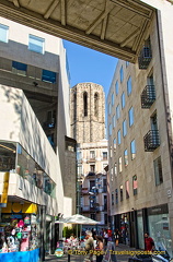 View of Basilica Santa Maria del Pi tower