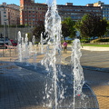 Follow the dancing fountains to the Guggenheim
