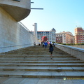 Grand staircase up to the Guggenheim main entrance