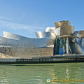 View of Guggenheim Museum from across the Nervion River