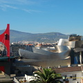The Red Arches and the Guggenheim with Mt Artxanda in the background