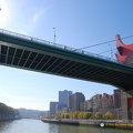 View from across the La Salve Bridge
