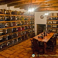 The wine cellar in the Asador cafeteria