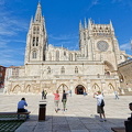View of Burgos Cathedral from Plaza del Rey San Fernando