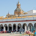 Neoclassical-style courtyard surrounded by porticoed galleries