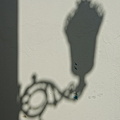 Shadow of a street lamp