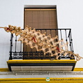 Interesting decoration on the balcony