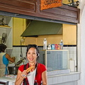 Trying the churros in Carmona
