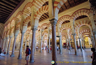 The Mezquita is famous for its giant arches and columns
