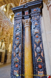 Lapis lazuli columns