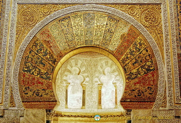 Exquisitely decorated mihrab